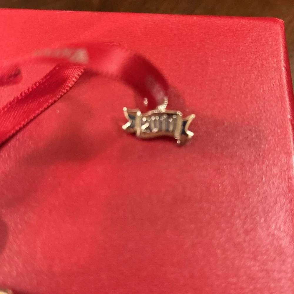 Waterford 2011 Angel Christmas Ornament Silver Tone w/ Box‎ Holiday Decor